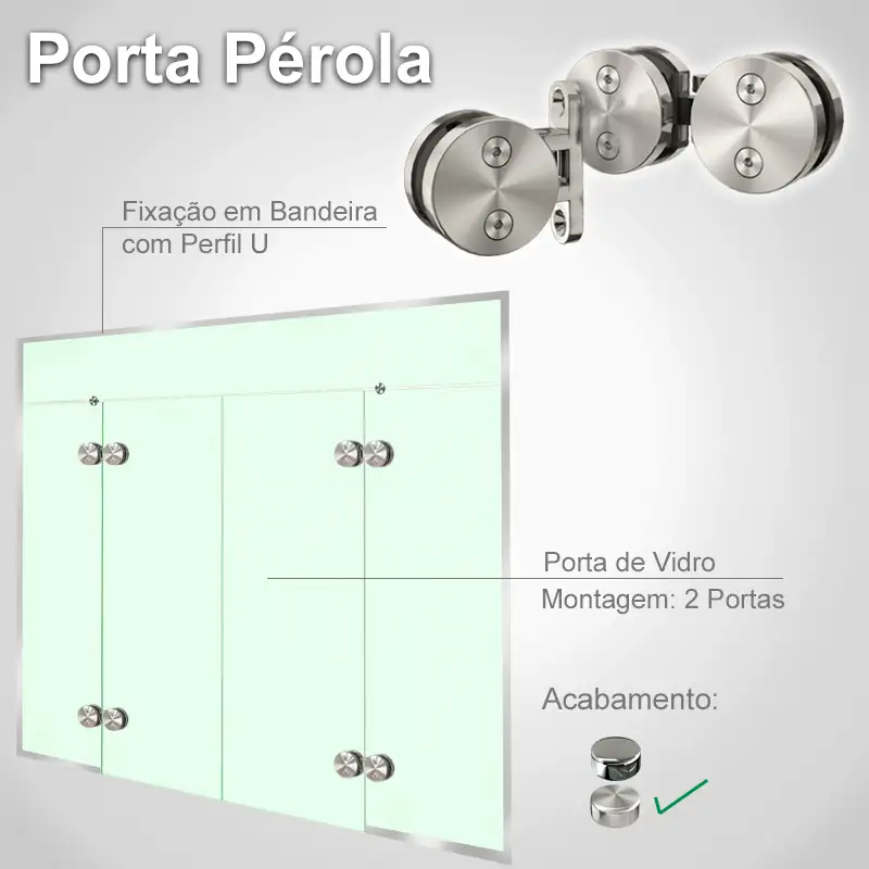 Bandeira 2 Folhas Escovado